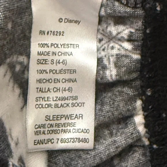 Disney Jack Skellington Night Before Christmas Sherpa Flannel Pajama Set Women S - Picture 12 of 13